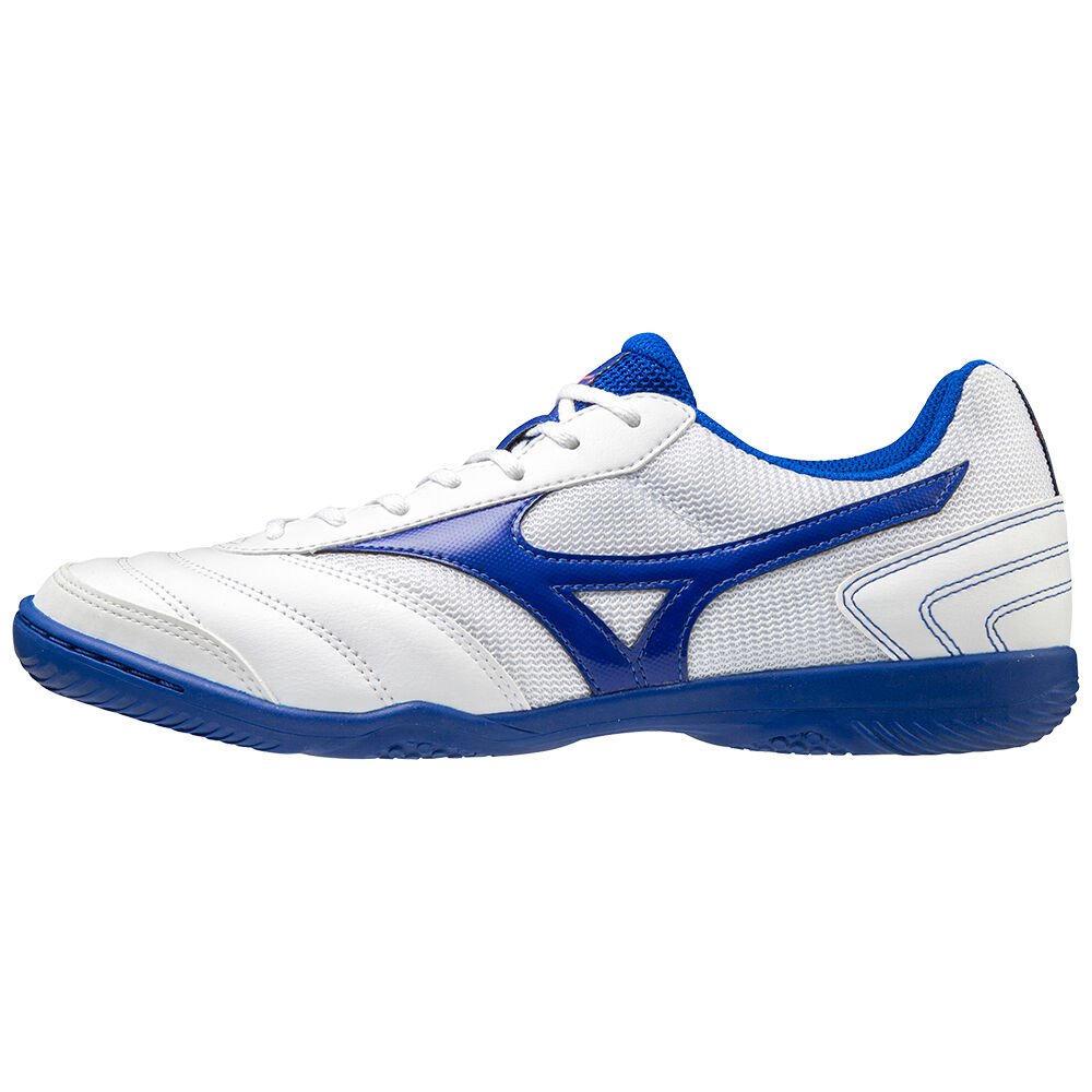 Scarpe Calcio Mizuno MRL Sala Club IN Donna - Bianche/Blu - 07821-GPYB